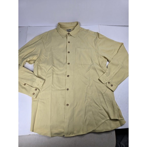 TravelSmith Other - Travel Smith 100% Silk Long Sleeve‎ Button Up Hawaiian Pocket Shirt Men's Large